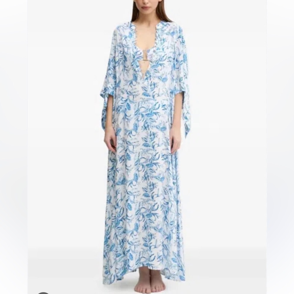 melissa odabash cover‎ up blue and white